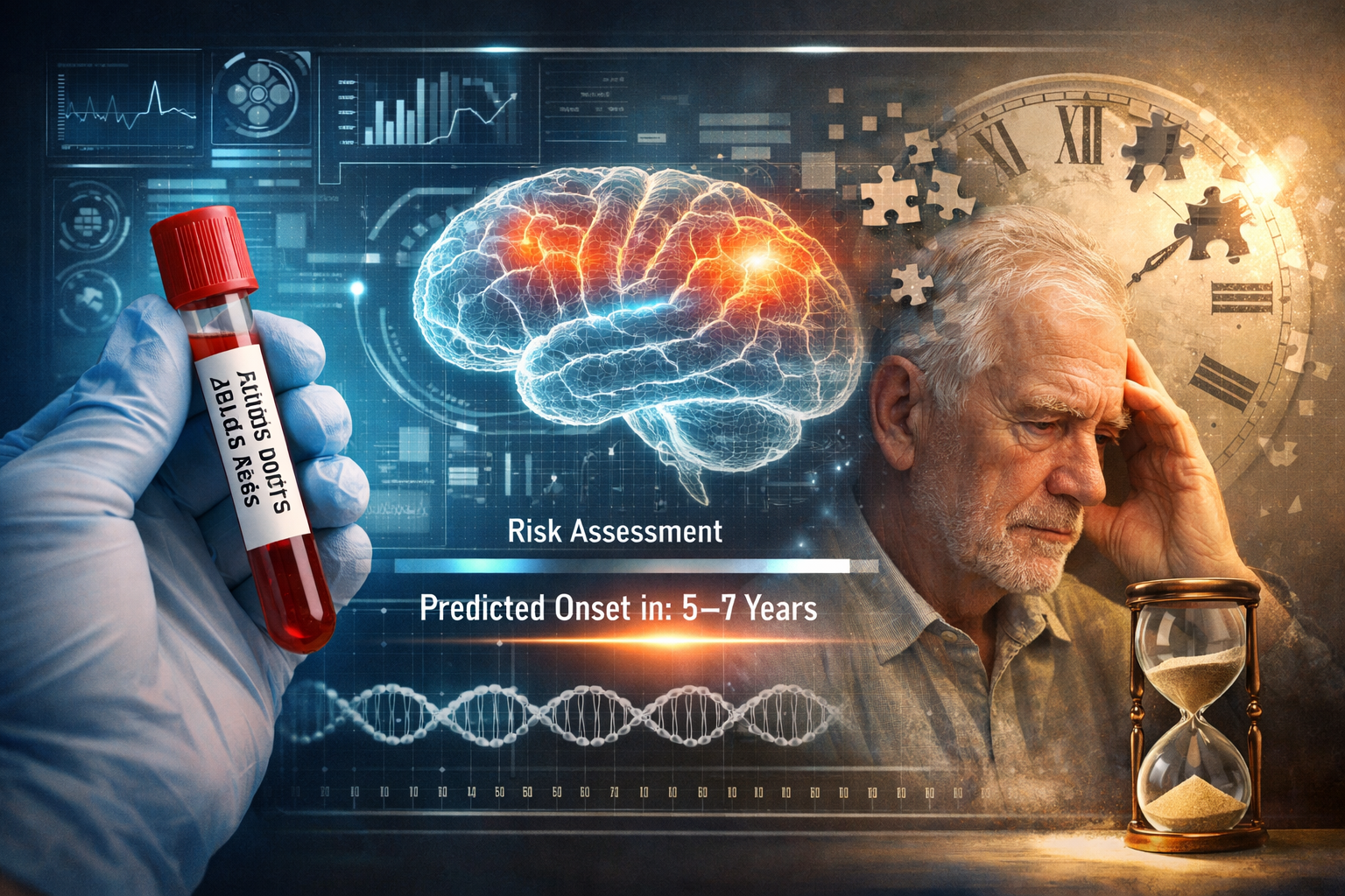 Inovação no Alzheimer: exame de sangue prevê com precisão aproximada quando os sintomas vão aparecer